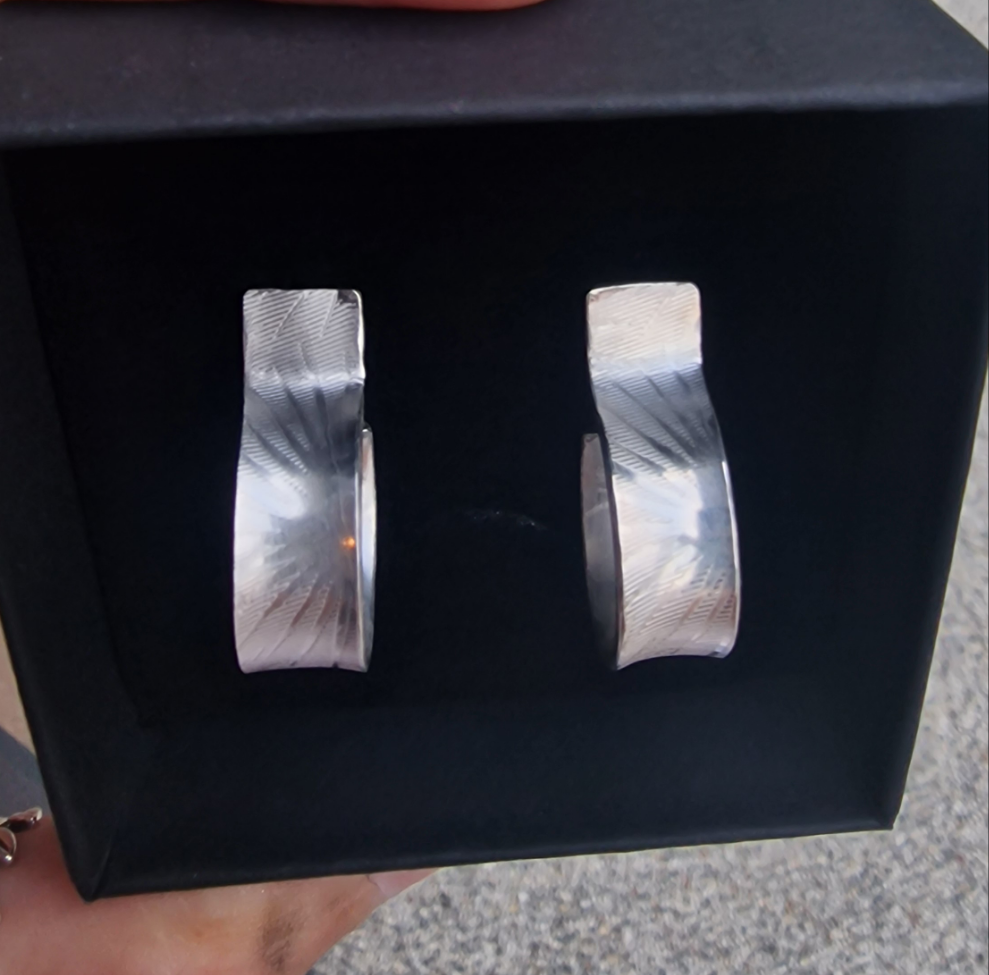 Sunburst hoop earrings (Ready to Ship)