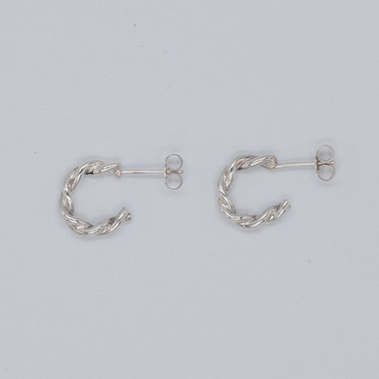 Wave huggie half-hoop earrings (Ready to Ship)