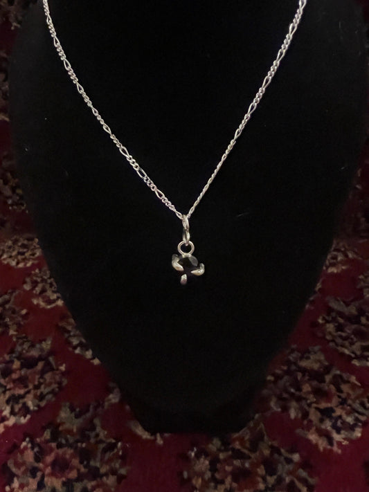 Garnet claw necklace (Ready to Ship)